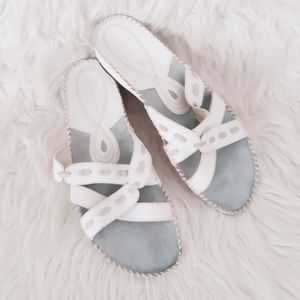 Clarks White Sandals Comfortable Summer Footwear